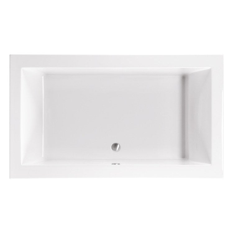 Whirlpool Tub Reliance 72 x 42 Inch Undermount Rear White - Image 1