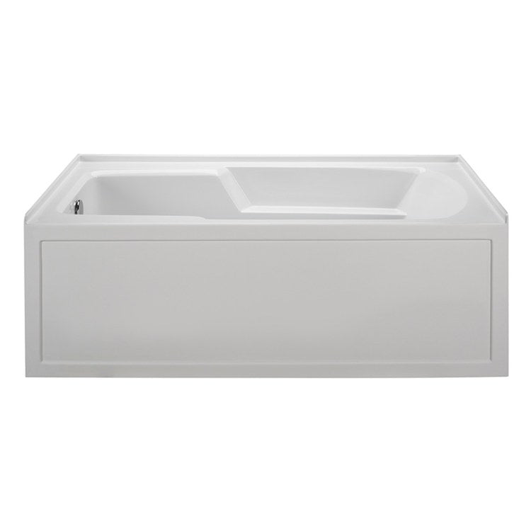 Whirlpool Tub Reliance 60 x 30 Inch 3 Wall Alcove Skirted Left White