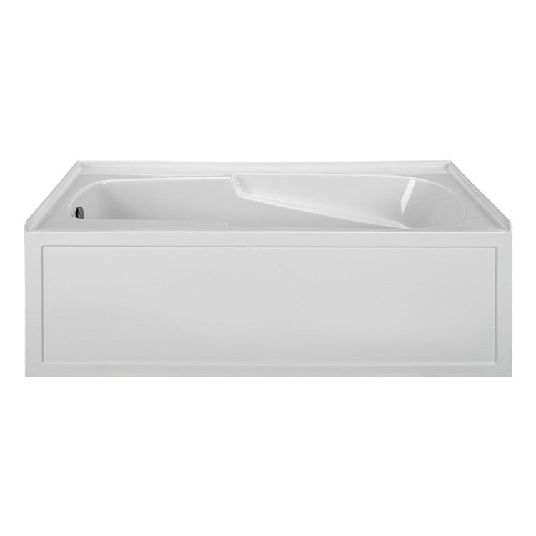 Whirlpool Tub Reliance 60 x 32 Inch 3 Wall Alcove Skirted Left White