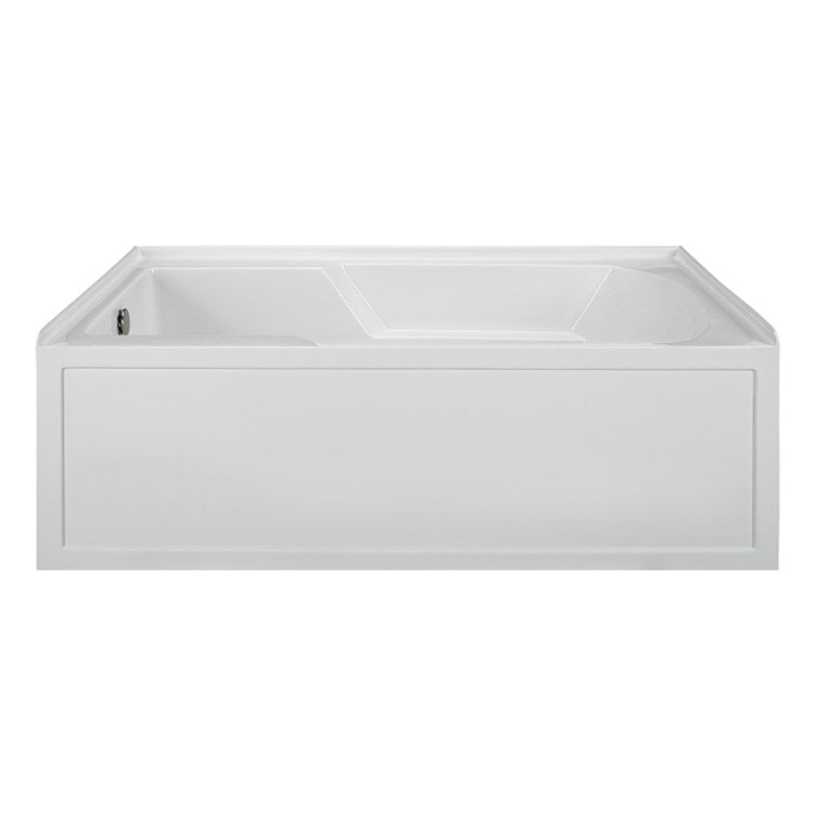 Whirlpool Tub Reliance 59-5/8 x 36 Inch 3 Wall Alcove Skirted Left White