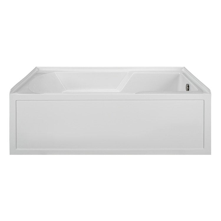 Whirlpool Tub Reliance 59-5/8 x 36 Inch 3 Wall Alcove Skirted Right White