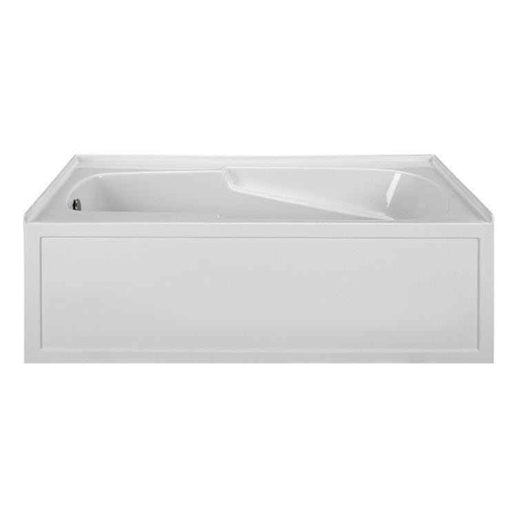 Whirlpool Tub Reliance 60 x 42 Inch 3 Wall Alcove Skirted Left White