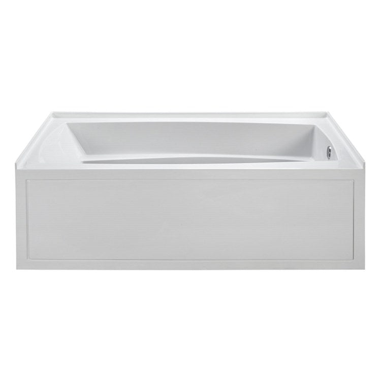 Whirlpool Tub Reliance 72-1/4 x 36-1/4 Inch 3 Wall Alcove Skirted Right Drain White