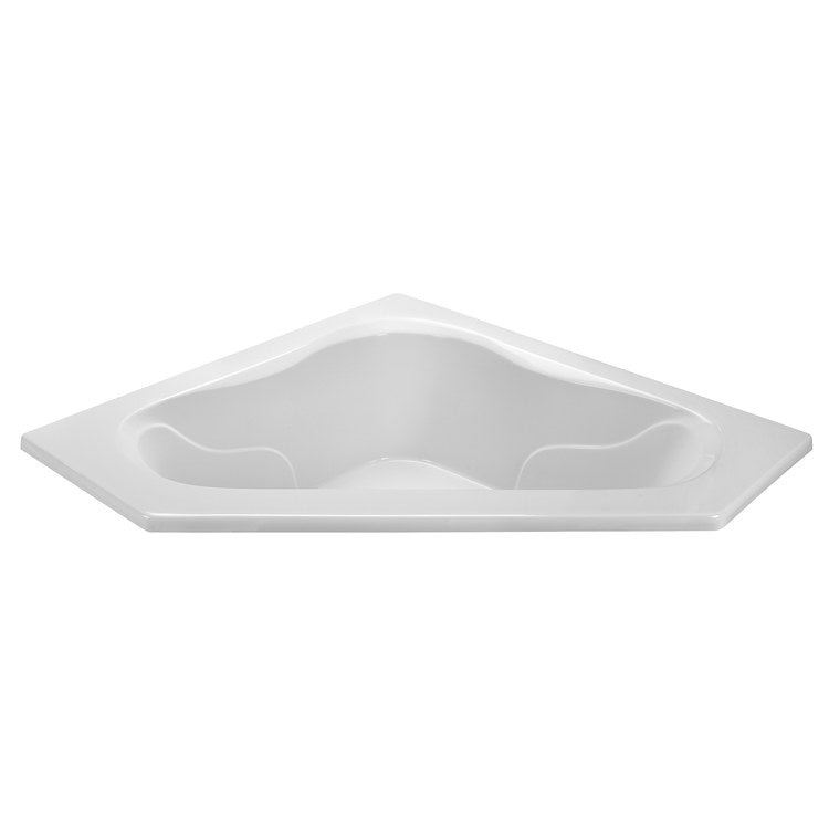 Whirlpool Tub Reliance 59-1/4 x 59-1/4 Inch Drop-In Corner Rear Drain White