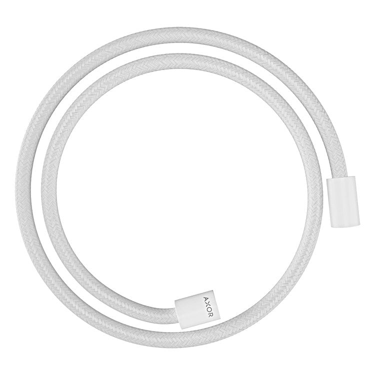 Handshower Hose ShowerSolutions Textile with Cylindrical Nut 49 Inch Matte White G 1/2 IN Textile