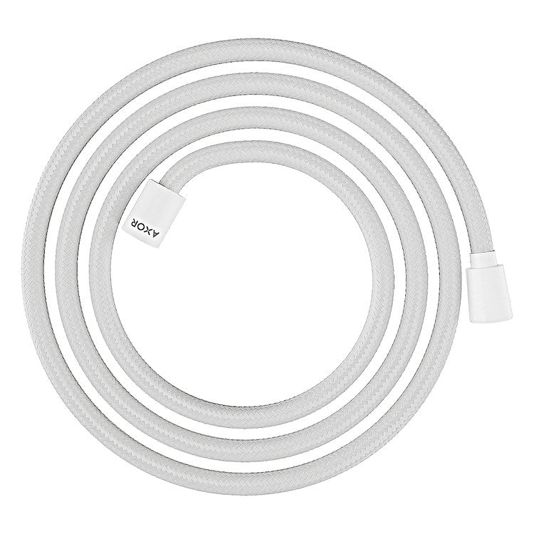 Handshower Hose ShowerSolutions Textile with Cylindrical and Conical Nut 79 Inch Matte White G 1/2 IN Textile - Image 1