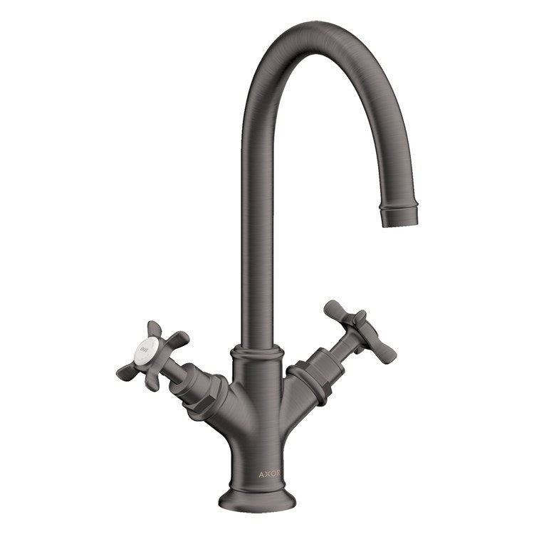 Lavatory Faucet Montreux 2 Cross ADA WaterSense Brushed Black Chrome 1.2 Gallons per Minute Deck Mount Pop-Up 1 Hole EcoRight Comfort Zone - Image 1