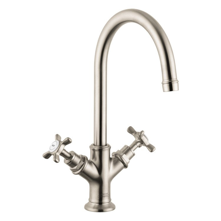 Lavatory Faucet Montreux 2 Cross ADA WaterSense Brushed Nickel 1.2 Gallons per Minute Deck Mount Pop-Up 1 Hole EcoRight Comfort Zone - Image 1