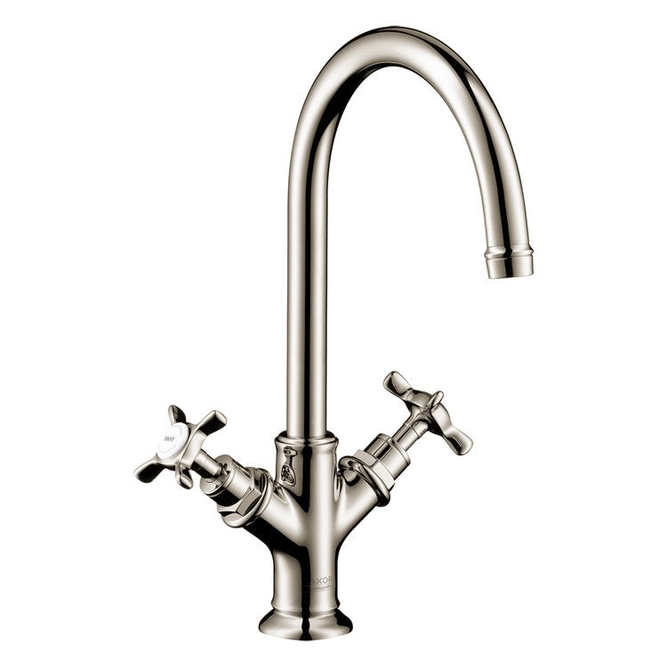 Lavatory Faucet Montreux 2 Cross ADA WaterSense Polished Nickel 1.2 Gallons per Minute Deck Mount Pop-Up 1 Hole EcoRight Comfort Zone - Image 1