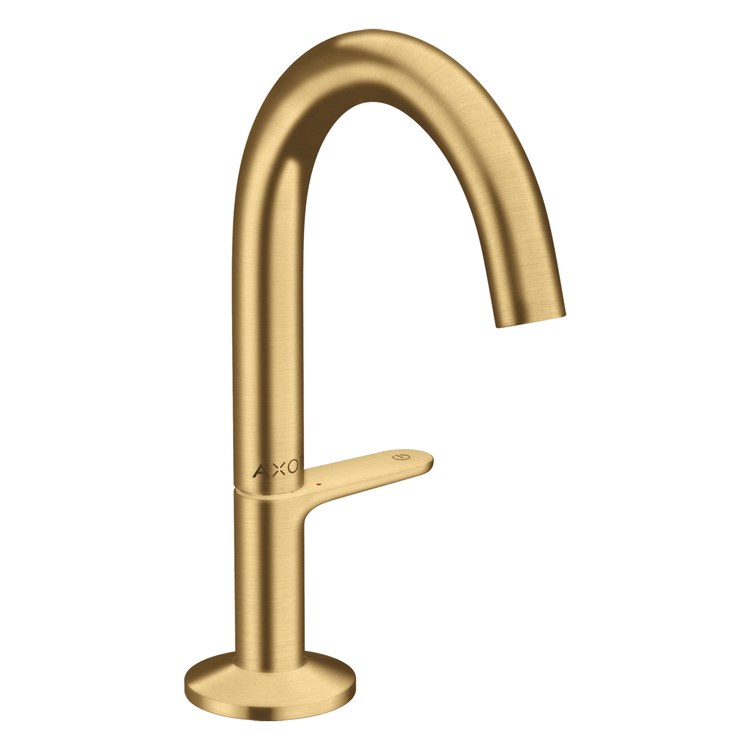 Lavatory Faucet One Select 140 1 Lever ADA WaterSense Brushed Gold Optic 1.2 Gallons per Minute Deck Mount Less Drain 1 Hole CoolStart EcoRight AirPower Comfort Zone Select - Image 1