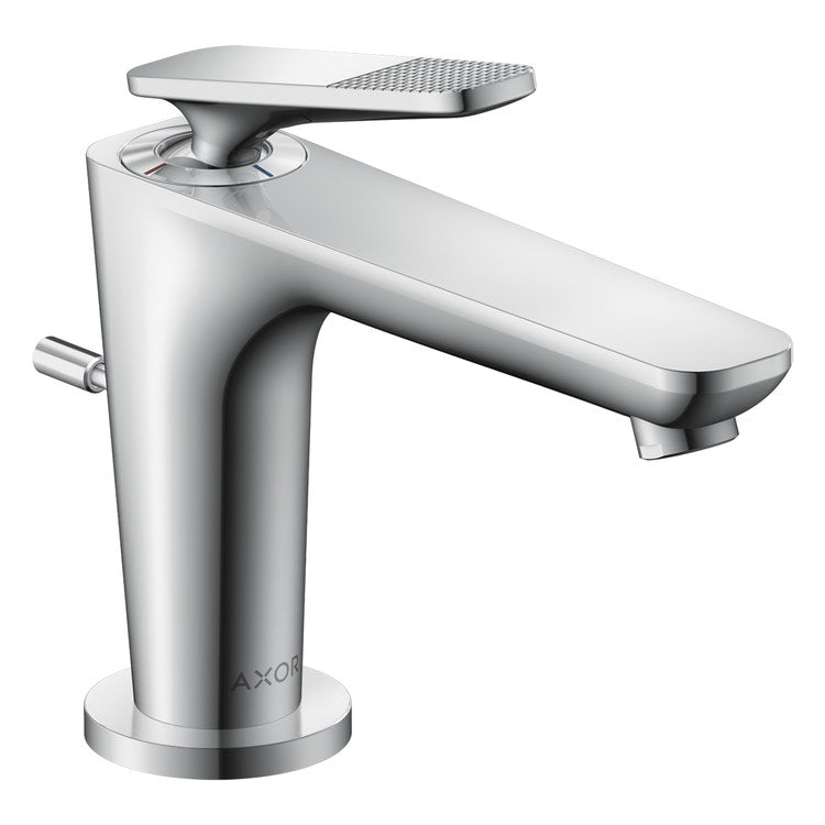 Lavatory Faucet Citterio C 90 1 Lever Cubic Cut ADA WaterSense Chrome 1.2 Gallons per Minute Deck Mount Pop-Up 1 Hole CoolStart EcoRight AirPower Comfort Zone - Image 1