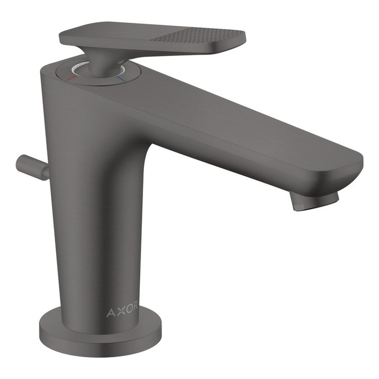 Lavatory Faucet Citterio C 90 1 Lever Cubic Cut ADA WaterSense Brushed Black Chrome 1.2 Gallons per Minute Deck Mount Pop-Up 1 Hole CoolStart EcoRight AirPower Comfort Zone - Image 1