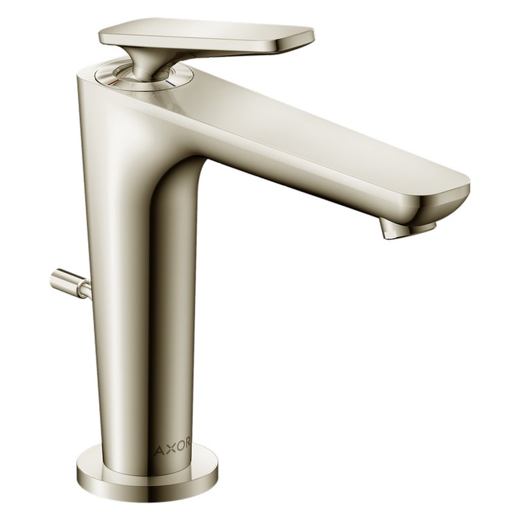 Lavatory Faucet Citterio C 125 1 Lever ADA WaterSense Polished Nickel 1.2 Gallons per Minute Deck Mount Pop-Up 1 Hole CoolStart EcoRight AirPower Comfort Zone - Image 1