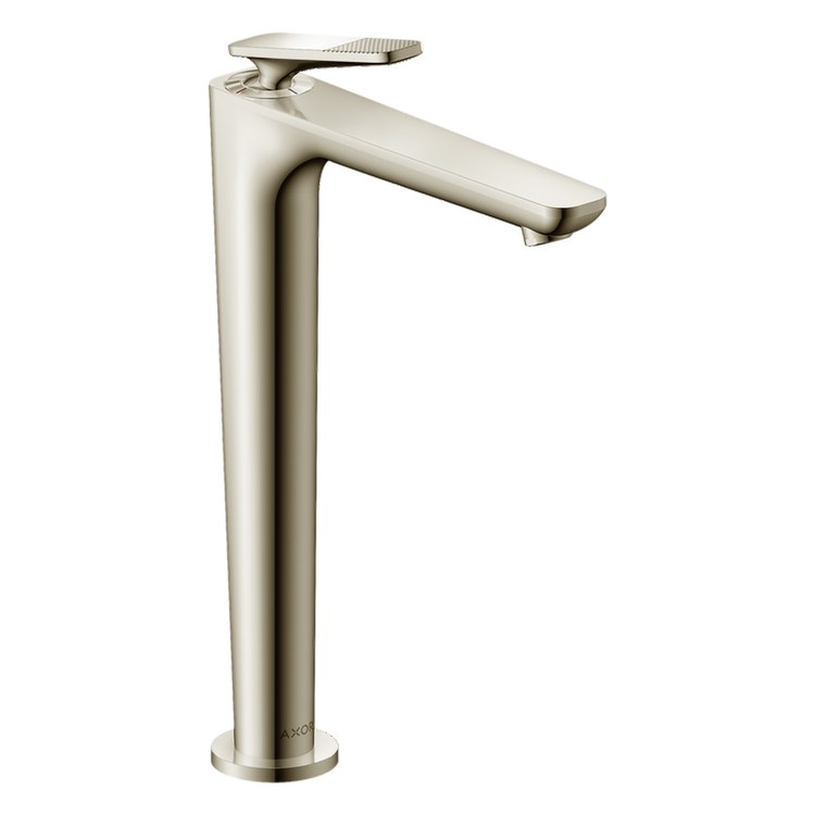 Lavatory Faucet Citterio C 250 1 Lever Cubic Cut ADA WaterSense Polished Nickel 1.2 Gallons per Minute Deck Mount Less Drain 1 Hole CoolStart EcoRight AirPower Comfort Zone - Image 1