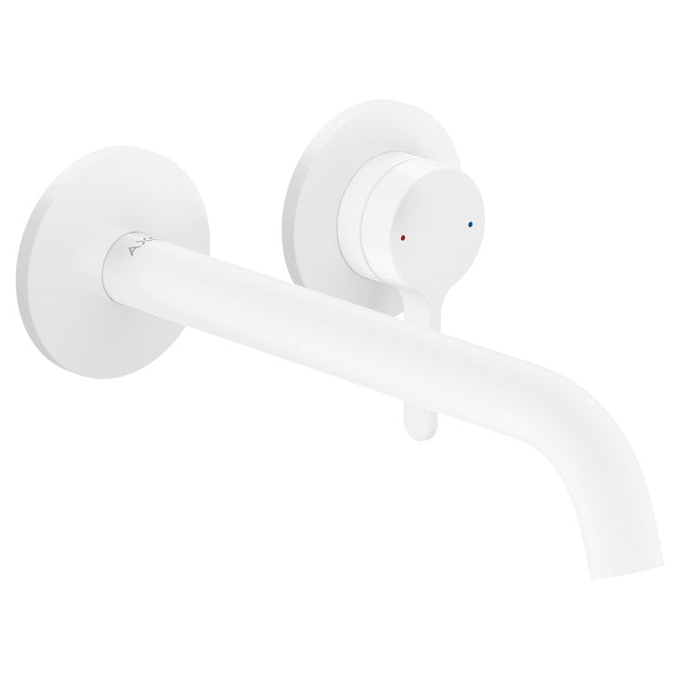 Faucet Trim One Mini Widespread 1 Lever Matte White WaterSense ADA 1.2 Gallons per Minute - Image 1