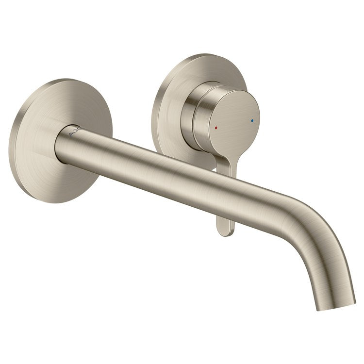 Faucet Trim One Mini Widespread 1 Lever Brushed Nickel WaterSense ADA 1.2 Gallons per Minute - Image 1