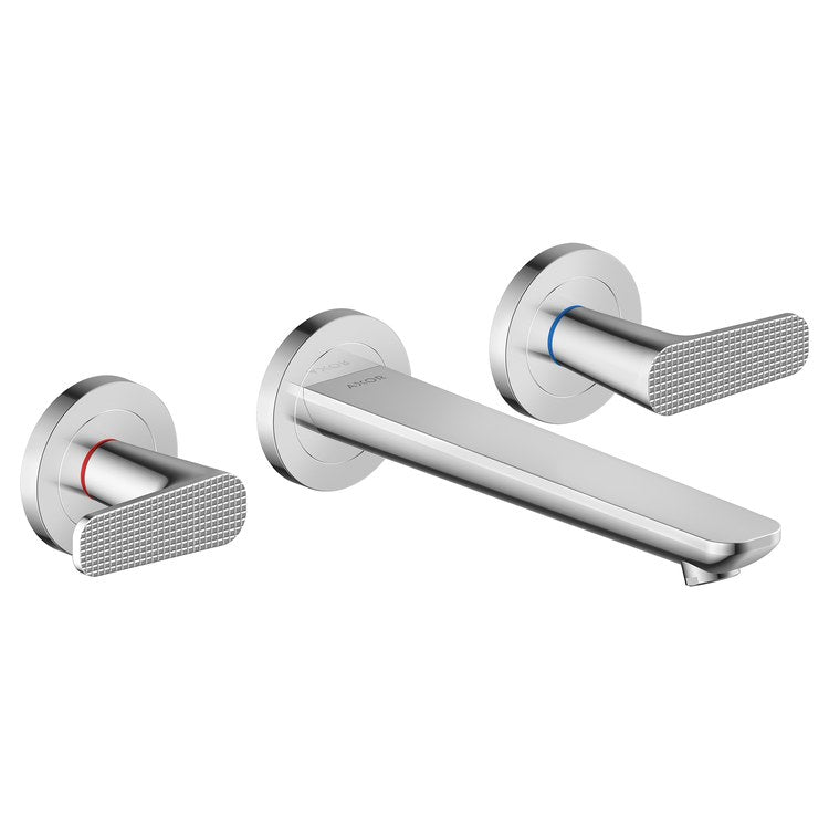 Faucet Trim Citterio C Widespread 2 Lever Cubic Cut Chrome WaterSense ADA 1.2 Gallons per Minute - Image 1