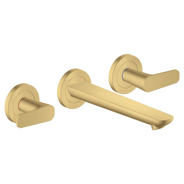 Faucet Trim Citterio C Widespread 2 Lever Cubic Cut Brushed Gold Optic WaterSense ADA 1.2 Gallons per Minute - Image 1