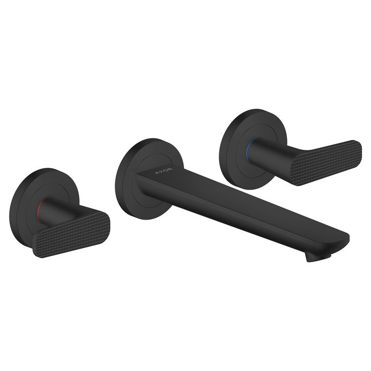 Faucet Trim Citterio C Widespread 2 Lever Cubic Cut Matte Black WaterSense ADA 1.2 Gallons per Minute - Image 1