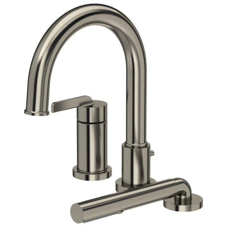 Tub Filler Trim Authentica Pressure Balance 1 Lever Brushed Nickel ADA Deck Mount 6 Gallons per Minute - Image 1