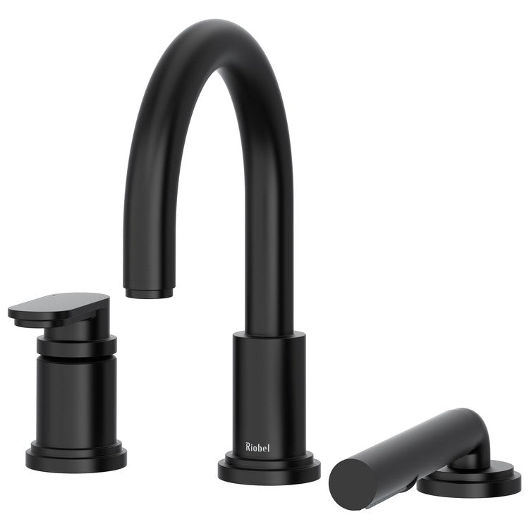 Tub Filler Trim Arca 1 Lever Black ADA Deck 8.7 Gallons per Minute - Image 1