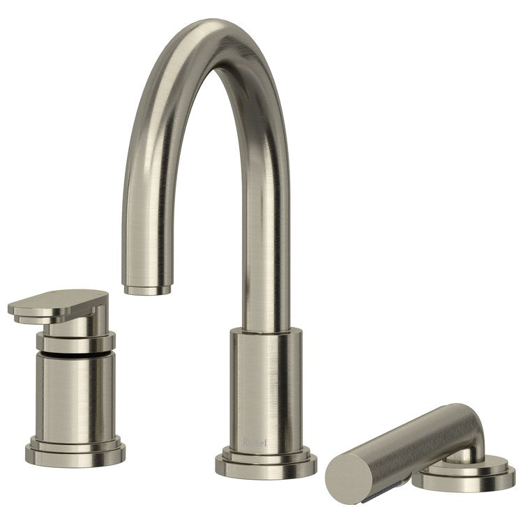 Tub Filler Trim Arca 1 Lever Brushed Nickel ADA Deck 8.7 Gallons per Minute - Image 1
