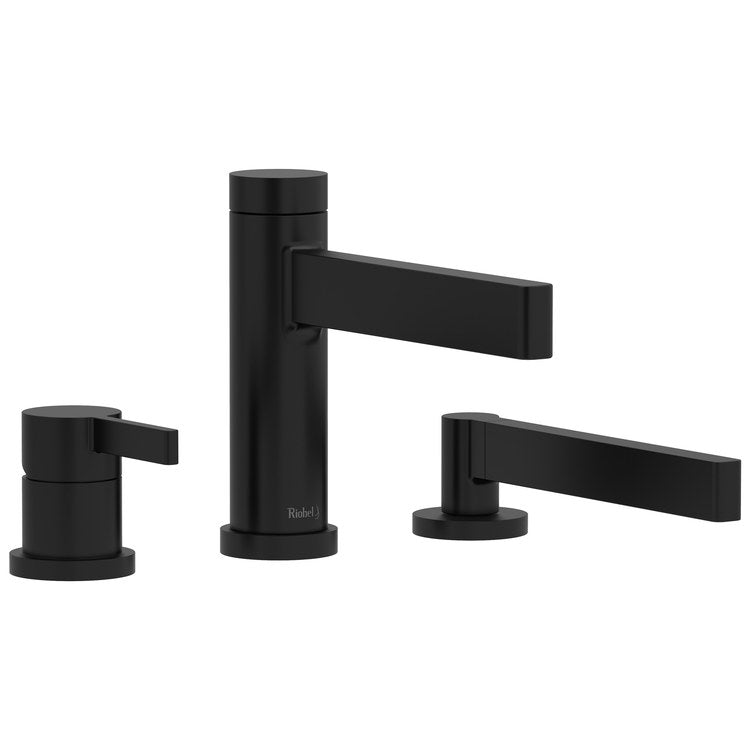 Tub Filler Trim Paradox 1 Lever Black ADA Deck Mount 8.7 Gallons per Minute - Image 1