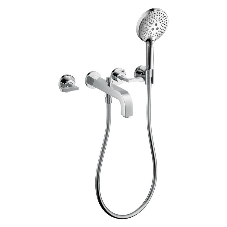 Roman Tub Trim Citterio with Handshower 2 Lever Chrome WaterSense 8 Inch Spread 3 Hole 5.0 Gallons per Minute - Image 1