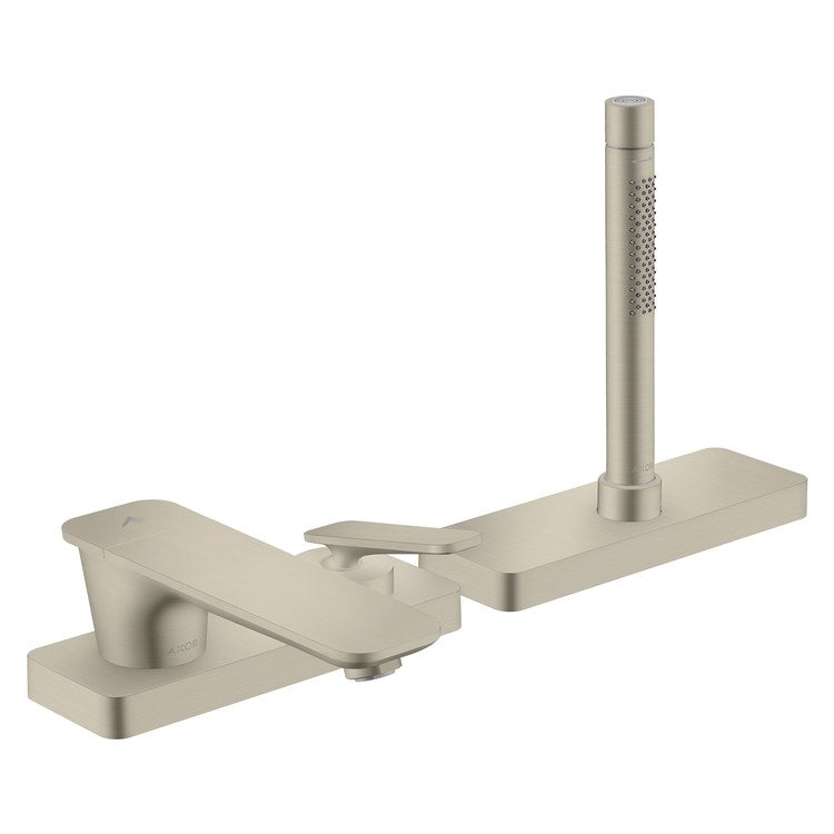 Roman Tub Trim Citterio C with Handshower and Sbox 1 Lever Brushed Nickel WaterSense 3 Hole 5.3 Gallons per Minute - Image 1