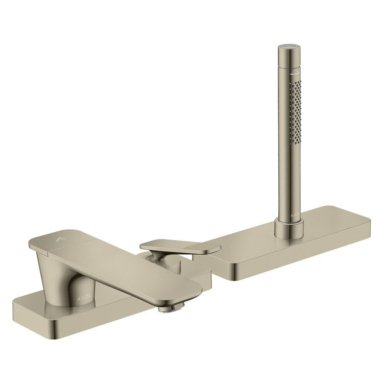 Roman Tub Trim Citterio C with Handshower and Sbox 1 Lever Cubic Cut Polished Nickel WaterSense 3 Hole 5.3 Gallons per Minute - Image 1