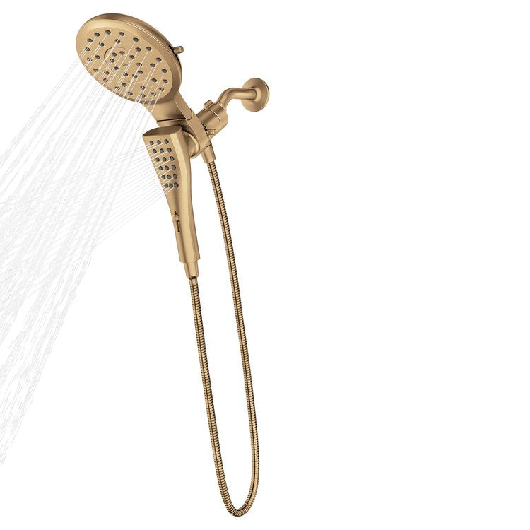 Handshower Combination Verso with Infiniti Dial Bronzed Gold WaterSense ADA 7 Inch 1.75 Gallons per Minute - Image 1
