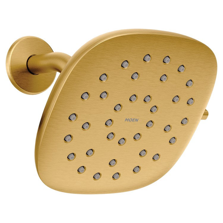 Showerhead Verso with Infiniti Dial Brushed Gold 7 Inch 2.5 Gallons per Minute Rainshower - Image 1