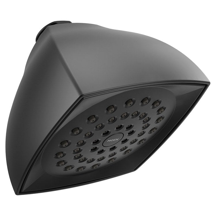 Showerhead VOSS Moenflo XL 1 Functions Matte Black 4-1/16 Inch 2.5 Gallons per Minute Fixed Mount - Image 1