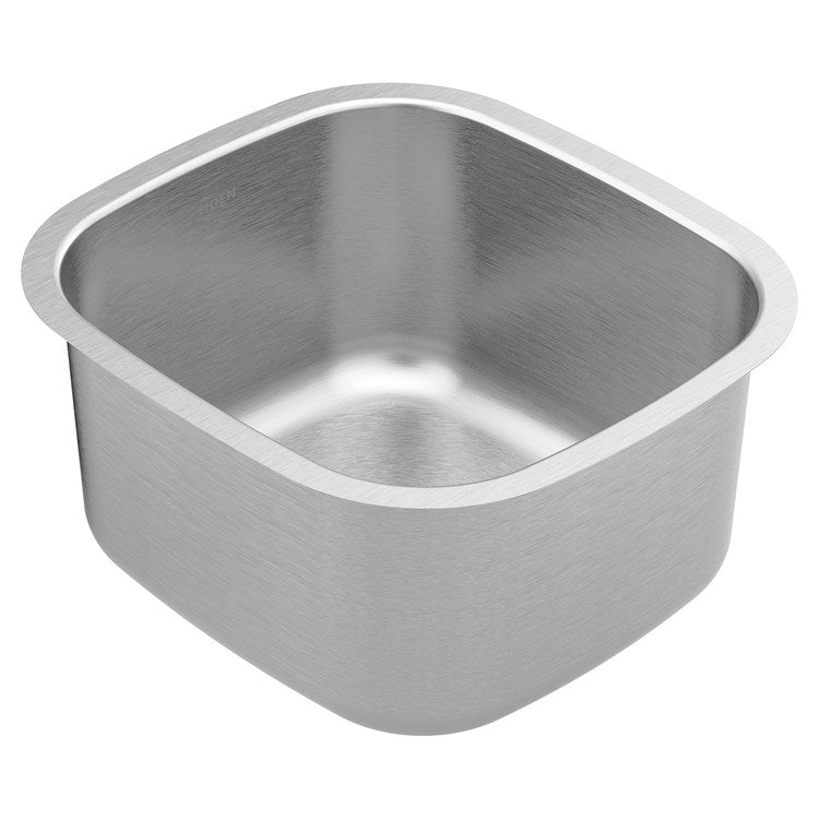Kitchen Sink Prep 16.5 x 18 Inch 1 Bowls Stainless Steel Undermount Round Edge Rectangle Stainless Steel - Image 1