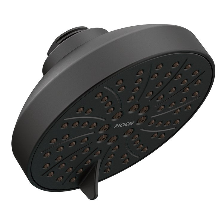 Showerhead 6 Functions Eco-Performance Matte Black 4-1/2 Inch 1.5 Gallons per Minute - Image 1