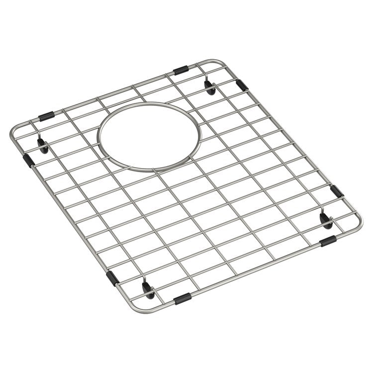 Sink Grid 31.75 x 18.25 Inch Stainless Steel 18 Gauge Center Rear for Double Bowl