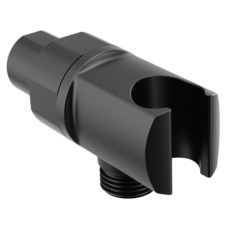 Handshower Holder Matte Black Metal 1/2 Inch - Image 1