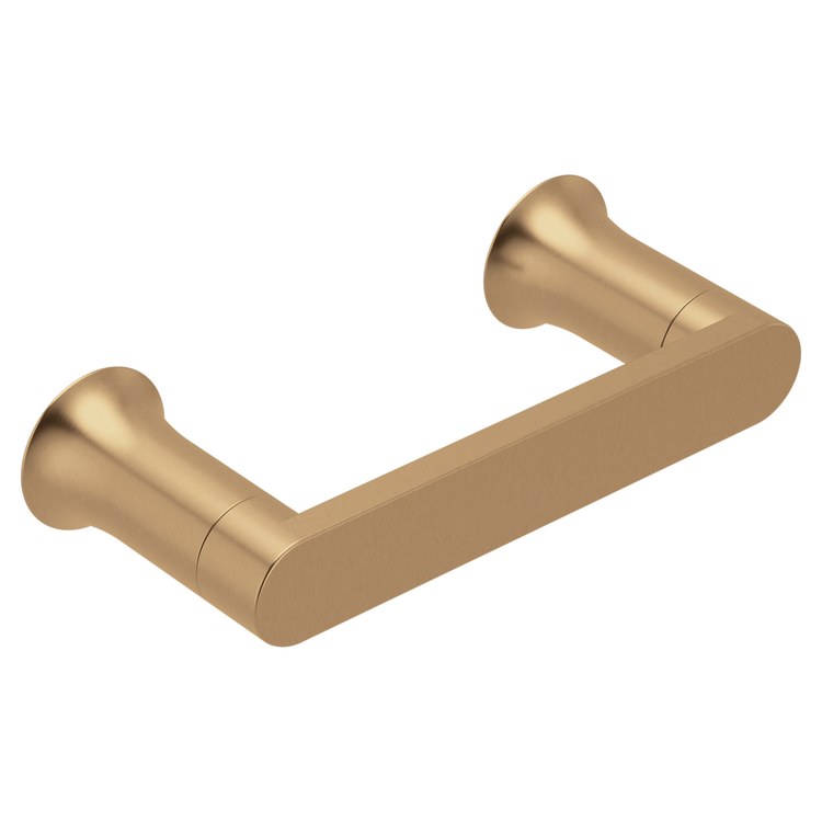 Toilet Paper Holder Genta LX Pivot Bronzed Gold Zinc 3-1/4 Inch - Image 1