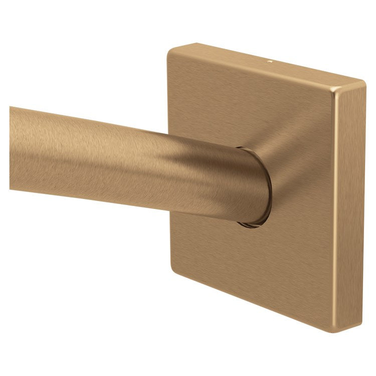 Shower Rod Triva Adjustable Curved with Square Corners Bronzed Gold 430 Stainless Steel - Image 1