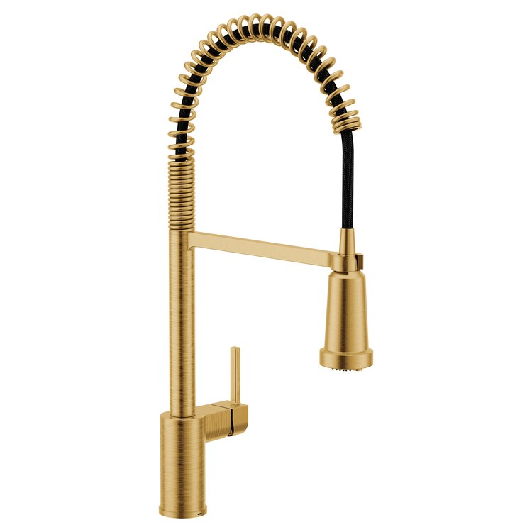 Kitchen Faucet Align 3 in 1 0.7GPM Filtration 1 Lever ADA CALGreen Brushed Gold Pull Down High Arc 360 DEG Swivel 1 Hole PowerClean 1.5 Gallons per Minute