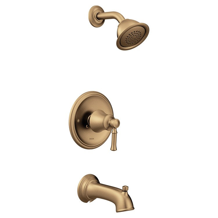 Tub and Shower Trim Dartmoor Posi-Temp Eco-Performance 1 Lever Bronzed Gold WaterSense ADA for 62300 2500 Valve - Image 1