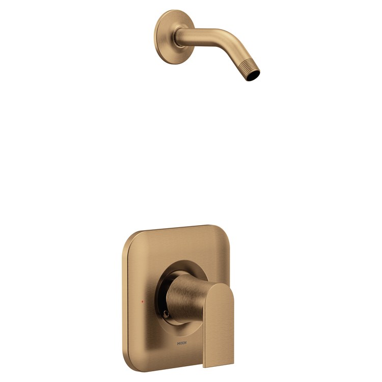 Shower Trim Genta LX Posi-Temp 1 Lever Bronzed Gold WaterSense ADA 2.0 Gallons per Minute Less Showerhead for 62300/2500 Valve - Image 1