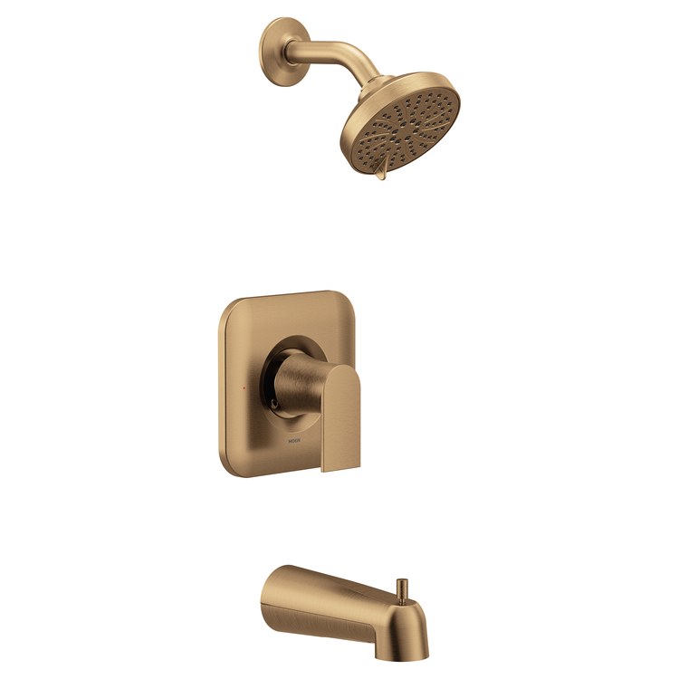 Tub and Shower Trim Genta LX Posi-Temp Eco-Performance 1 Lever Bronzed Gold WaterSense ADA for 62300 2500 Valve - Image 1