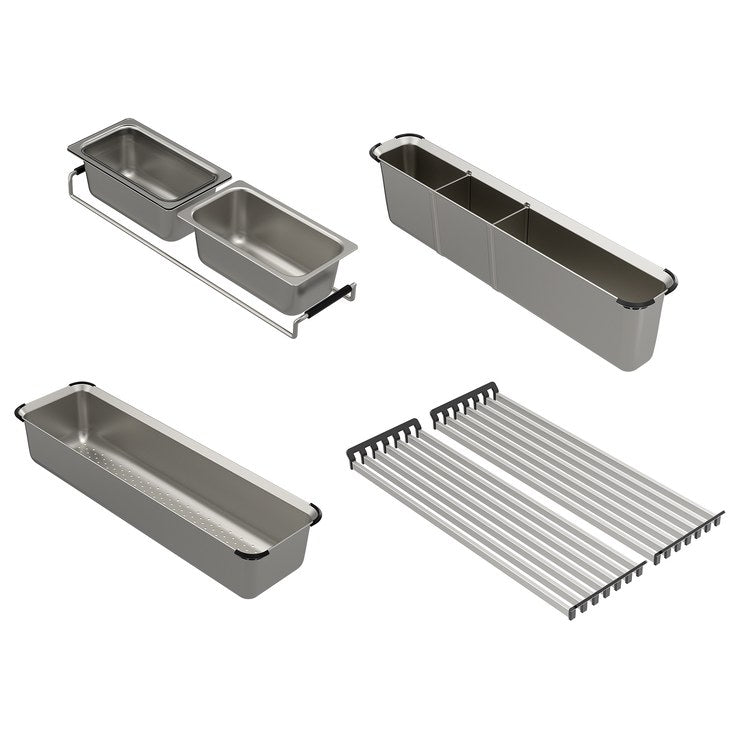 Kitchen Tool Luxe Chef Accessory Bundle Stainless Steel Stainless Steel for Workstation System