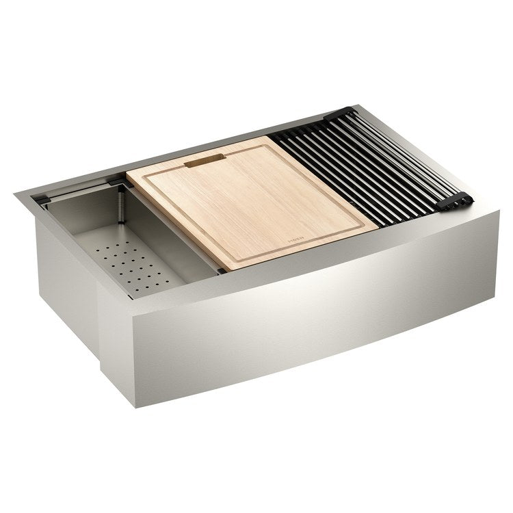 Kitchen Sink Luxe Chef 33 x 22 Inch 1 Bowls Stainless Steel Undermount Rectangle Stainless Steel - Image 1