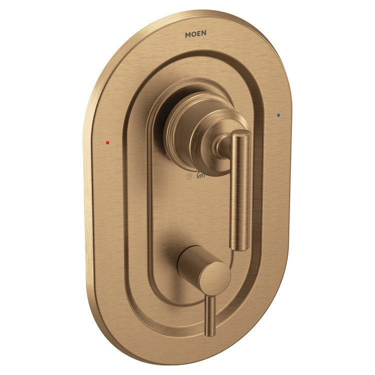 Valve Trim Gibson Posi-Temp with Diverter Valve Trim 2 Lever Bronzed Gold ADA for 2521/2551/2571/2581 Valve - Image 1