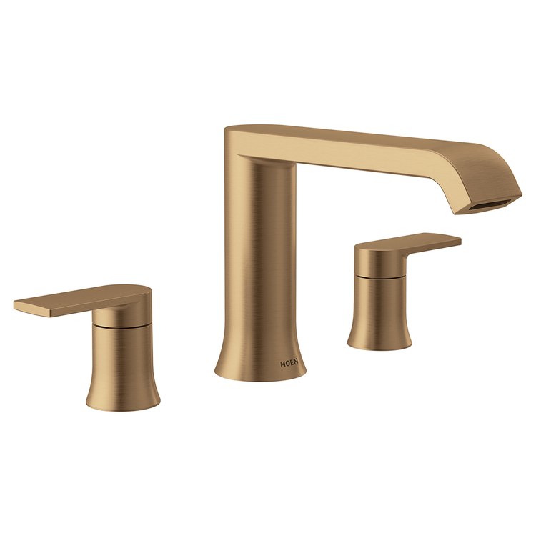 Roman Tub Trim Genta 2 Lever Bronzed Gold ADA 10 Inch Spread 3 Hole for 4792/4793/4794/4796/4797/4798 Valve - Image 1