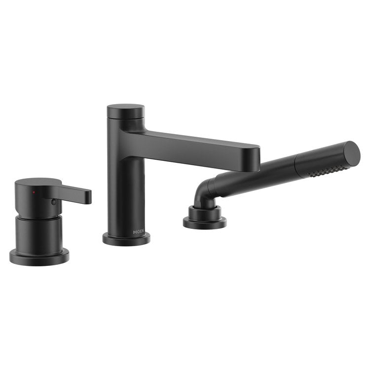Roman Tub Trim Vichy 2 Lever Matte Black ADA 3 Hole for 4791 Valve - Image 1