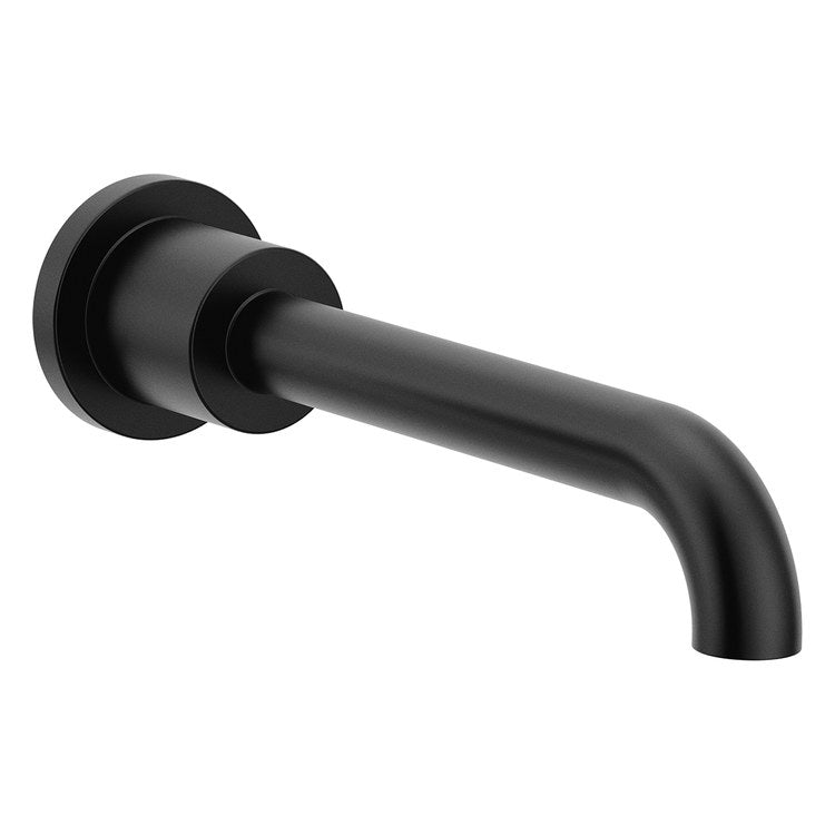 Tub Spout Cia Non-Diverter Matte Black 10 Inch Metal 1/2 Inch for Moen M-Pact Common Valve System - Image 1