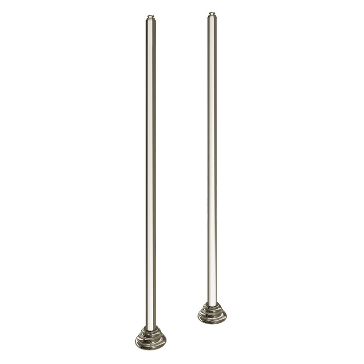Tub Riser Weymouth Floor Mount 3-1/4 Inch Polished Nickel Metal for S22105 Series